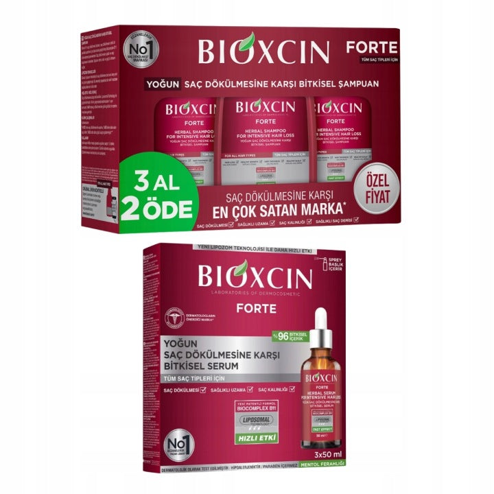 Bioxcin Forte Anti-Hair Loss Serum & Shampoo Set
