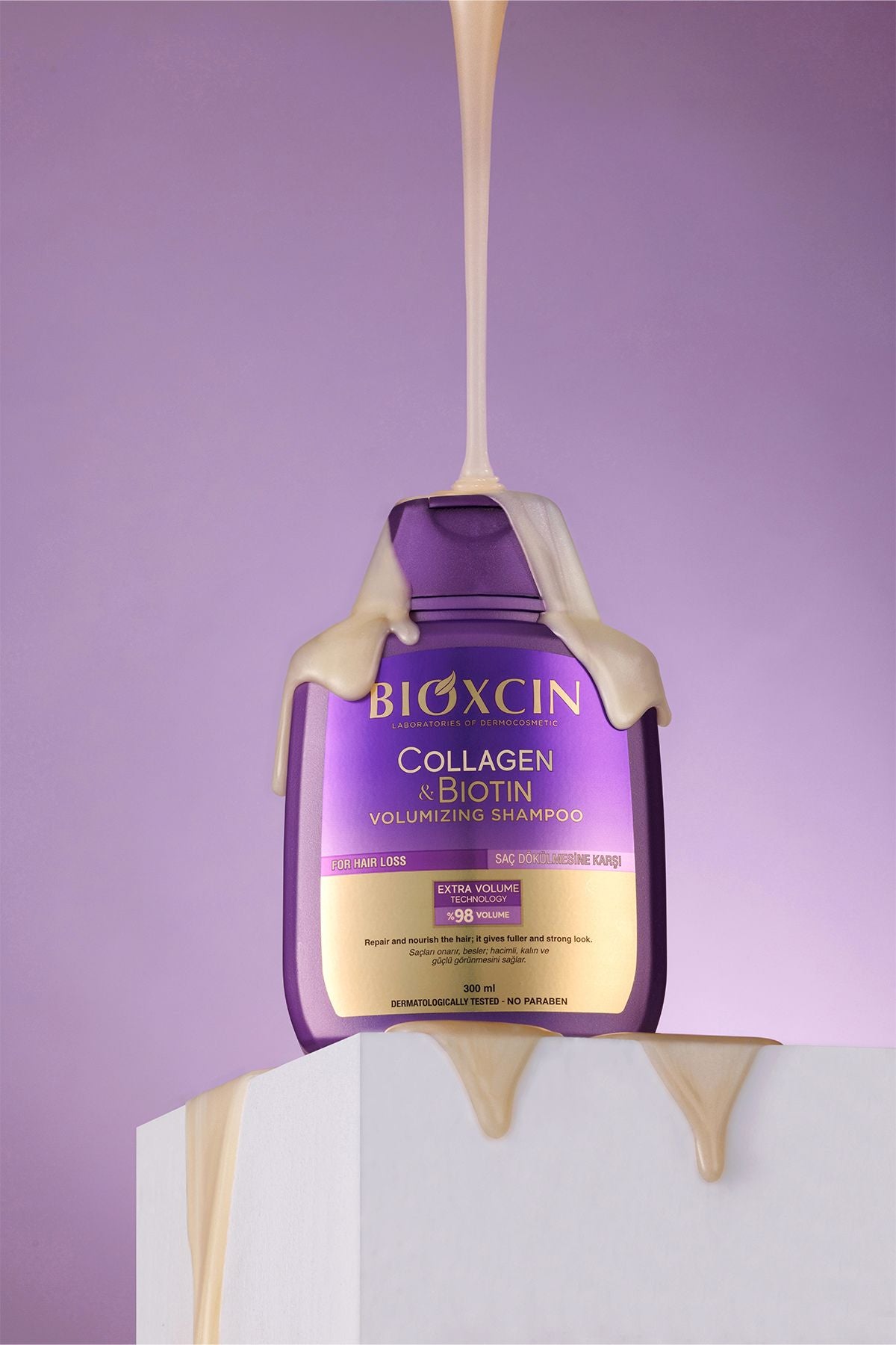Bioxcin Collagen&Biotin Strengthening and volumizing shampoo 300 ml
