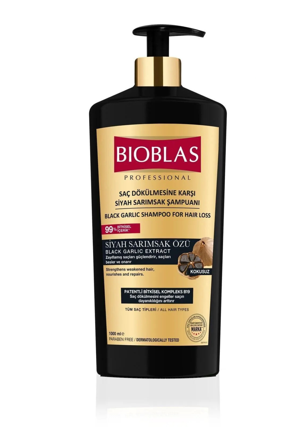 Bioblas Professional Black Garlic Shampoo - 1L
