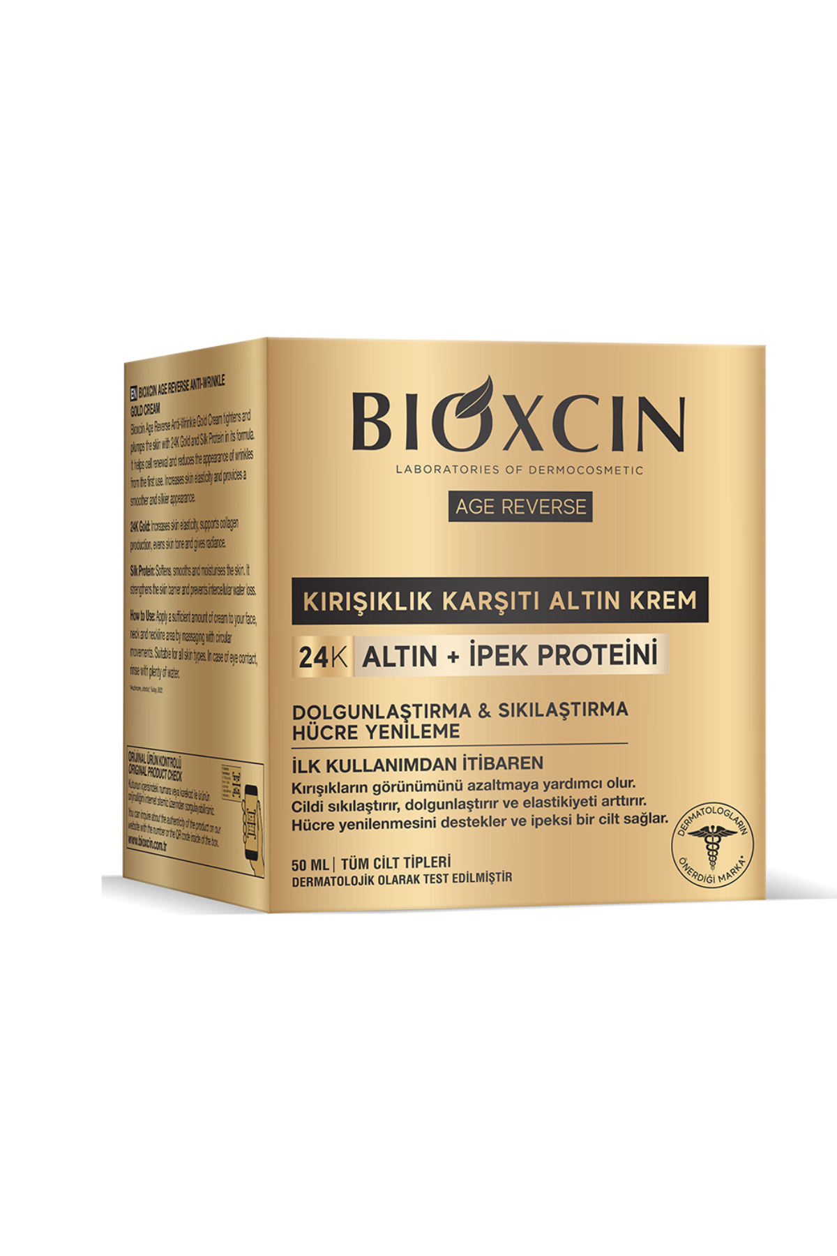 Bioxcin Age Reverse Anti-Wrinkle Gold Cream with 24K Gold - 50ml