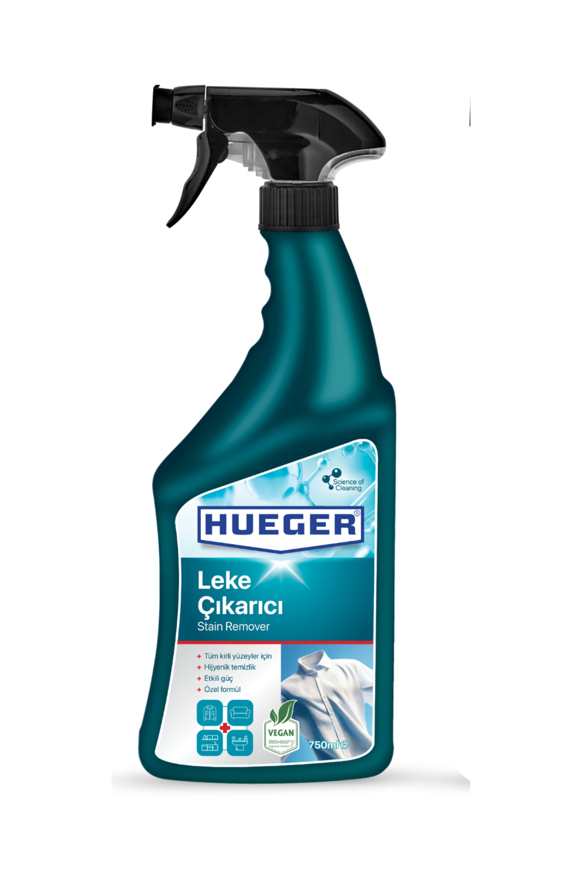 Hueger Vegan Stain Remover – Fabric and Surface Stain Remover, 750 ml