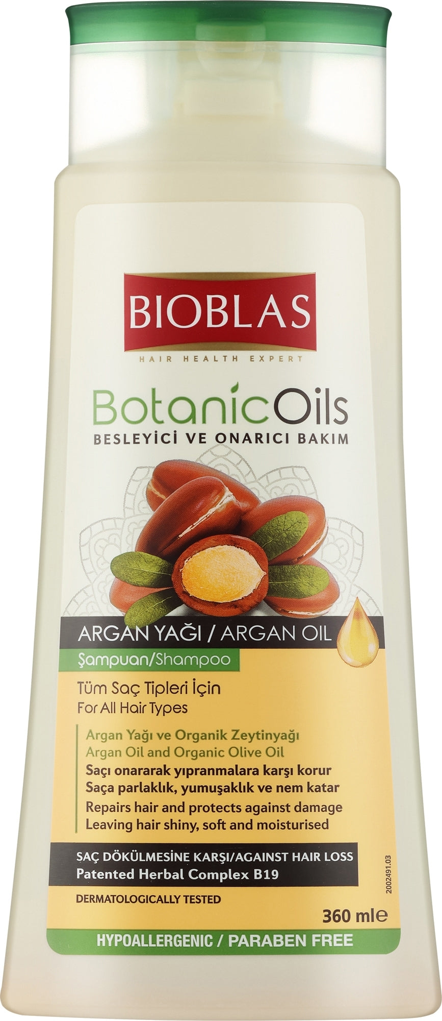 Bioblas Botanic Oils Argan Oil Anti-Hair Loss Shampoo 360 ml
