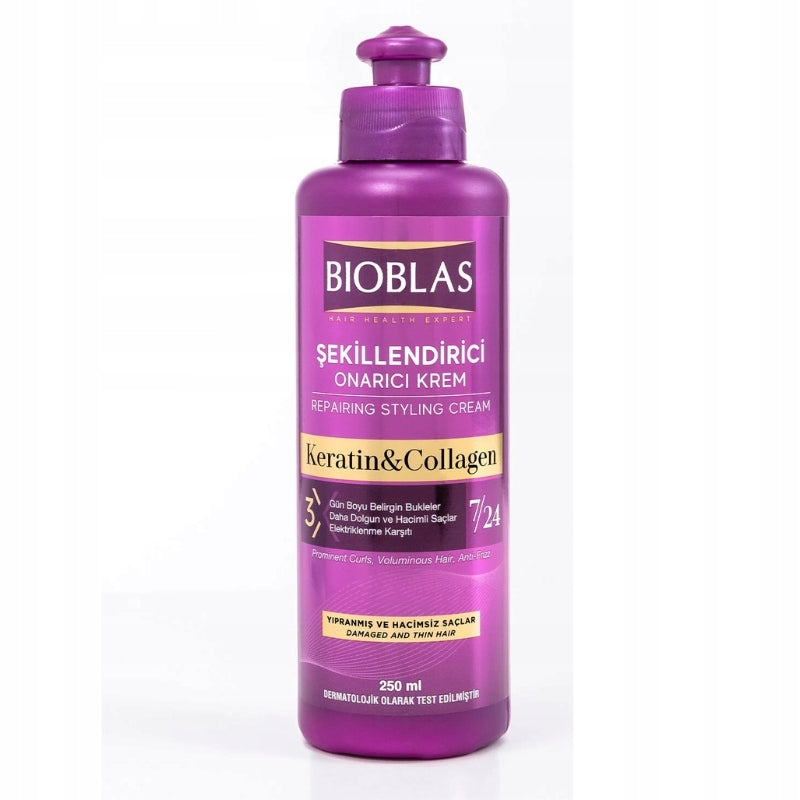 Bioblas Keratin & Collagen Repairing Styling Cream 250 ml