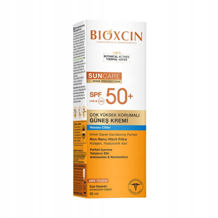 Bioxcin SPF50+ collagen sun cream for sensitive skin 50 ml