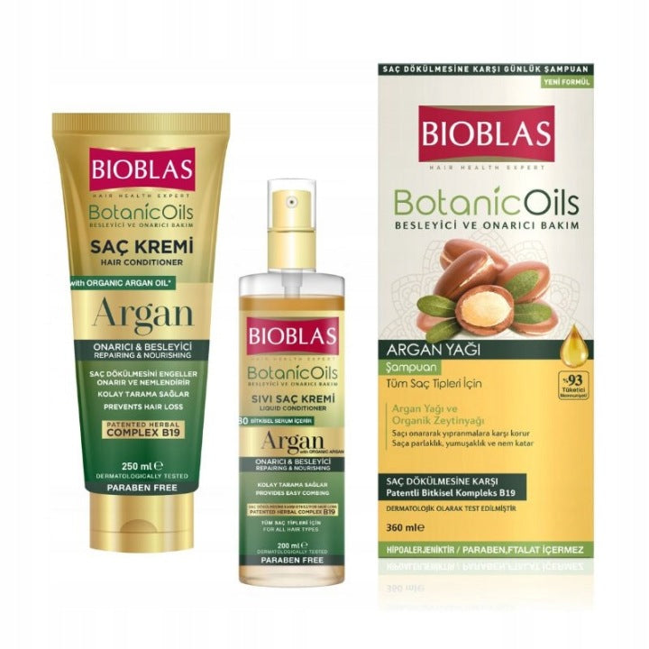 Bioblas Argan Oil hair care set 360 + 250 + 200 ml