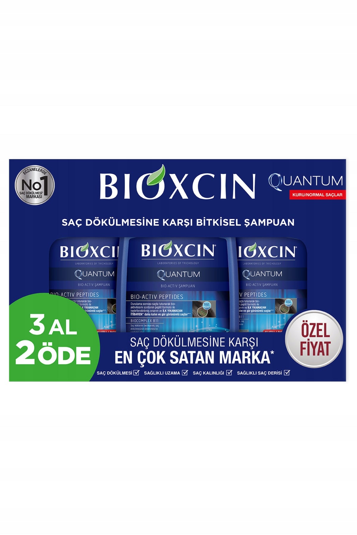 Bioxcin Quantum Shampoo 3 x 300 ml