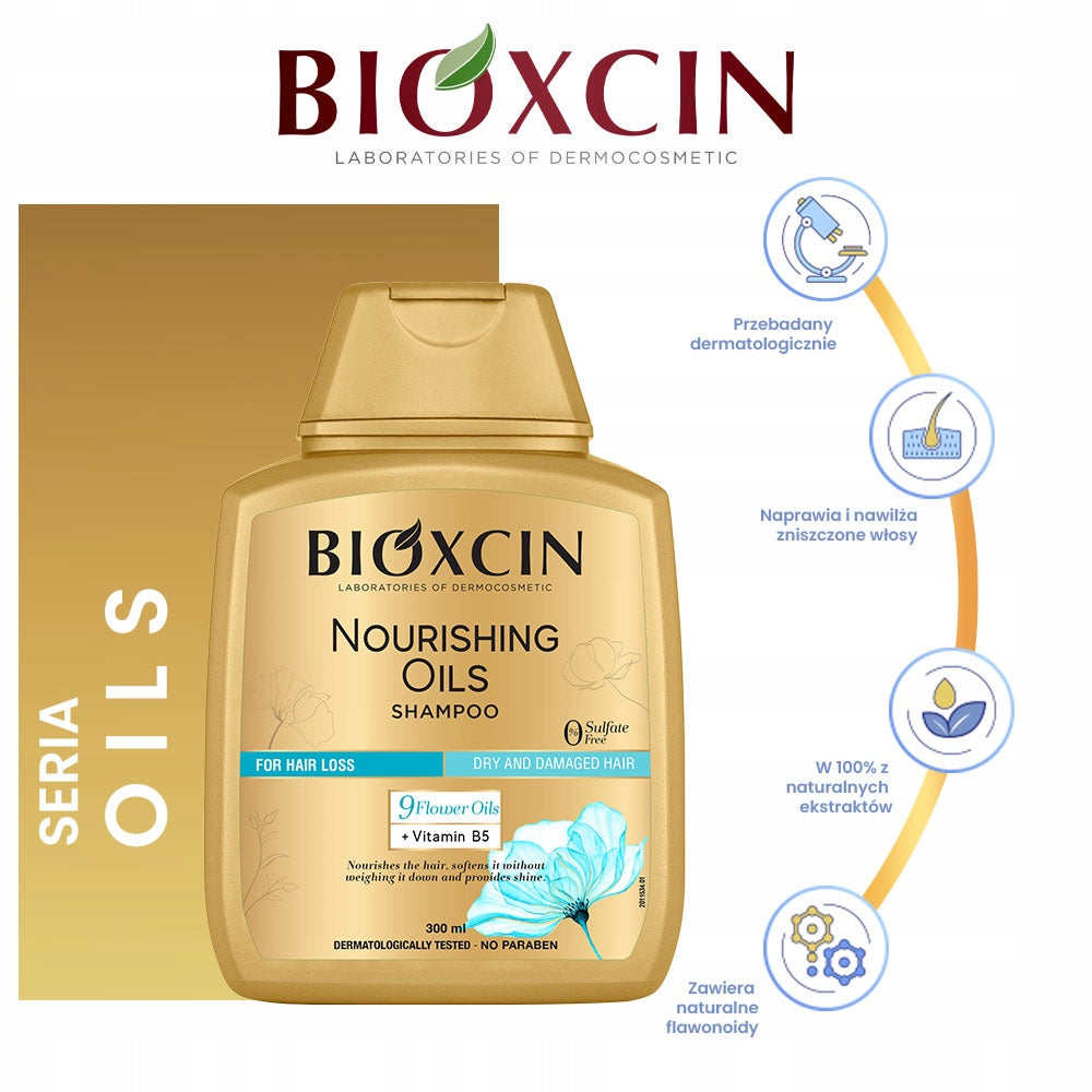 Bioxcin Nourishing Oils Shampoo product information