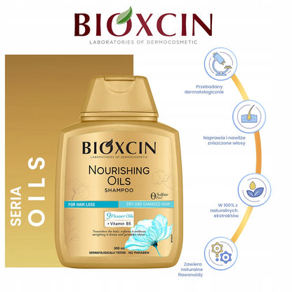 Bioxcin Nourishing Oils Shampoo product information