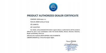 Bioxcin product authenticity information