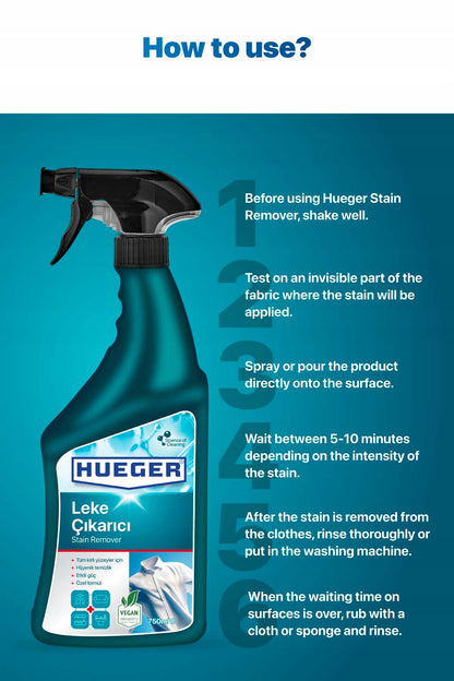 HUEGER Stain Remover how to use