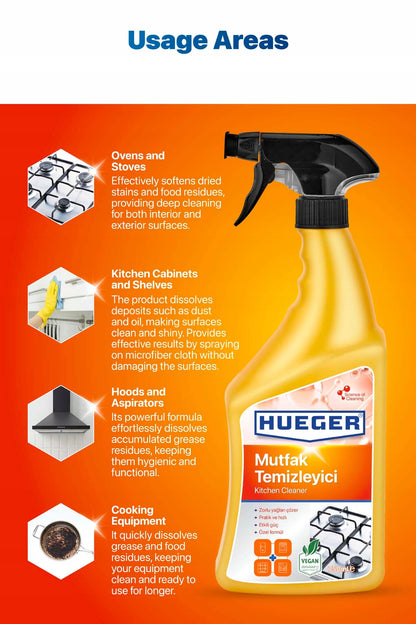 Hueger Kitchen Cleaner usage areas