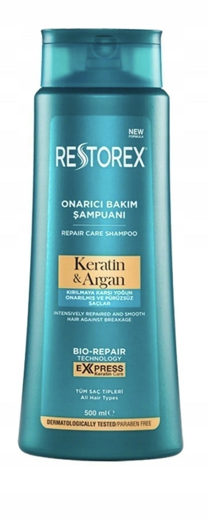 Restorex Keratin & Argan Shampoo 500 ml