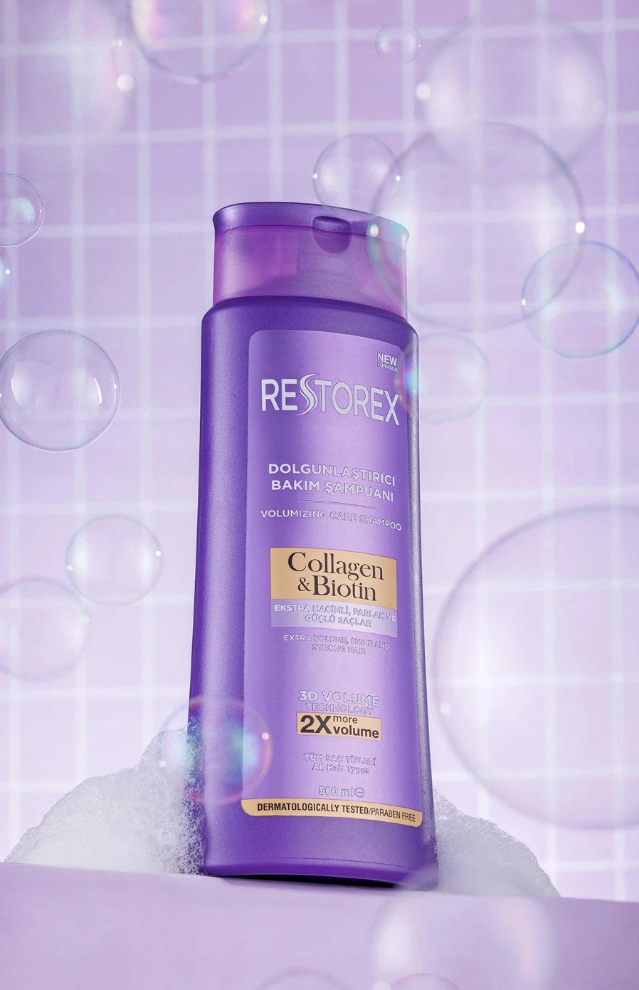 Restorex Collagen & Biotin Shampoo lifestyle