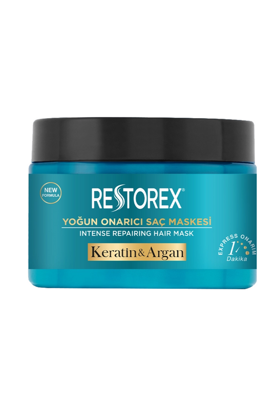 Restorex Keratin & Argan Repair Hair Mask – 300ml for Damaged Hair