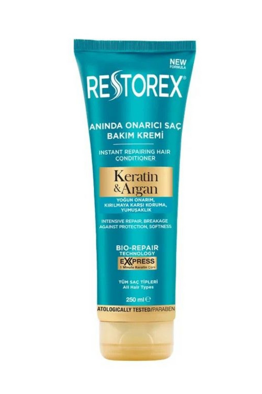 Restorex Keratin & Argan Repair Hair Conditioner or Damaged Hair – 250ml