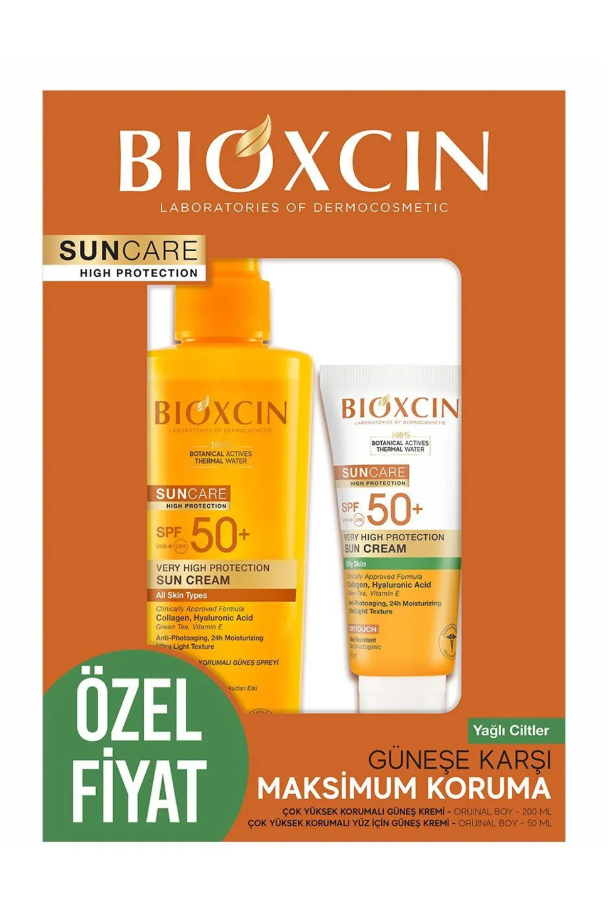 SET SPF50+: Sun Protection Cream (200ml) + Cream for Oily skin (50ml)