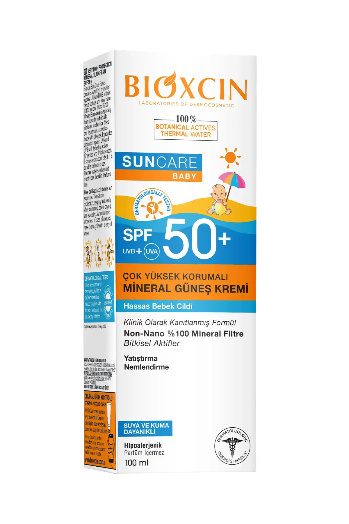 Bioxcin Sun Care Mineral Sun Cream for Sensitive Skin Baby SPF 50+ - 100 ml