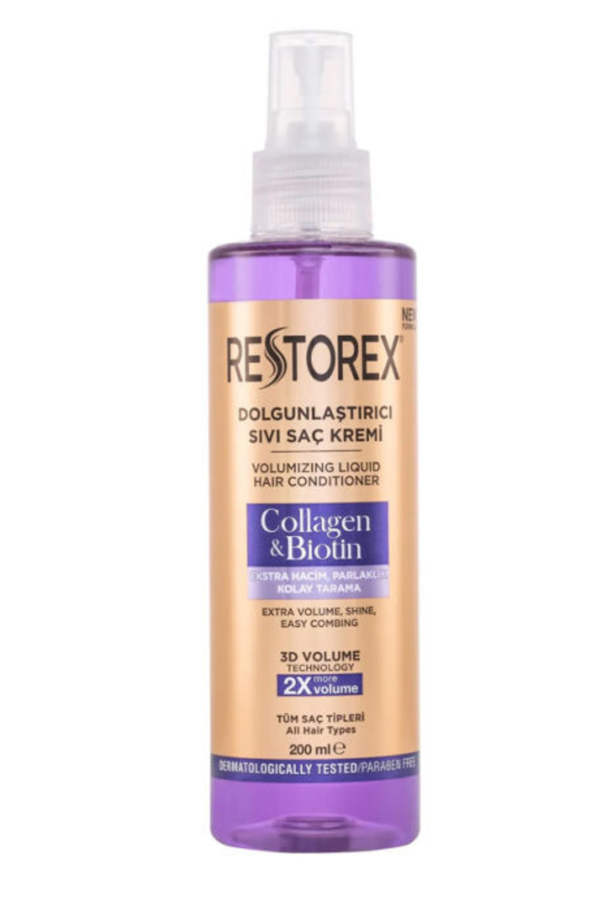 Restorex Volumizing Liquid Conditioner with Collagen & Biotin - 200ml