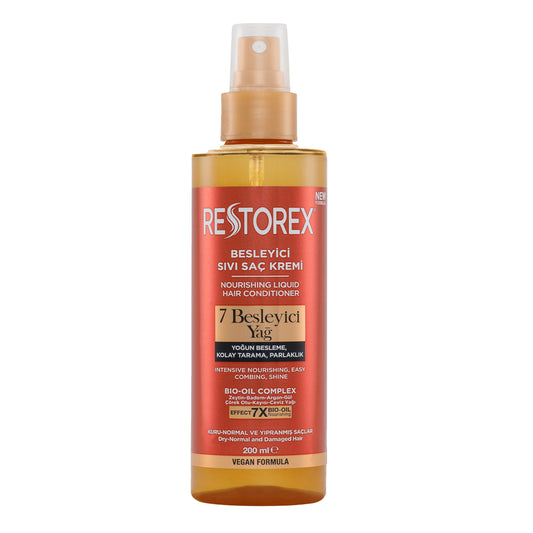Restorex Nourishing Liquid Hair Conditioner – 7 Oils, 200ml