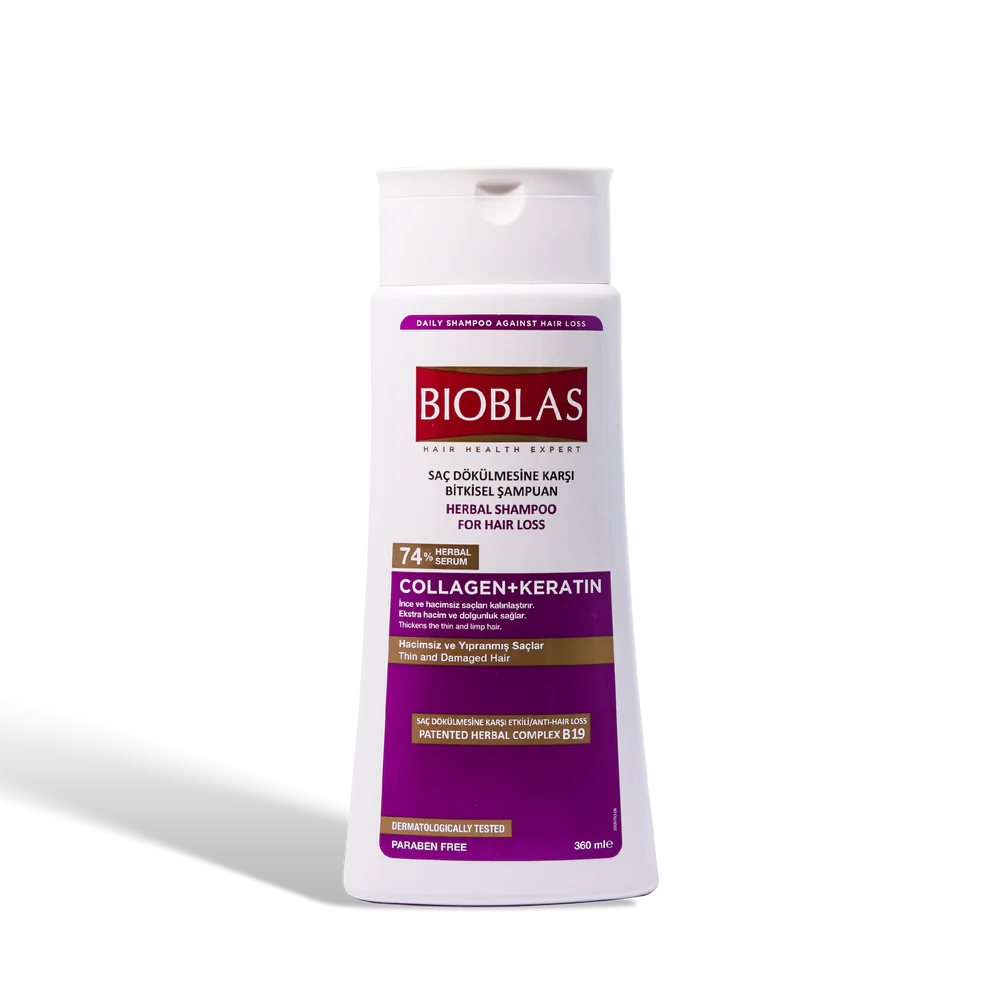 Bioblas Collagen & Keratin Repairing Volumizing Shampoo 360 ml