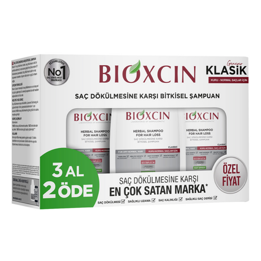 Bioxcin Classic Herbal Anti-Hair Loss Shampoo 3 x 300 ml