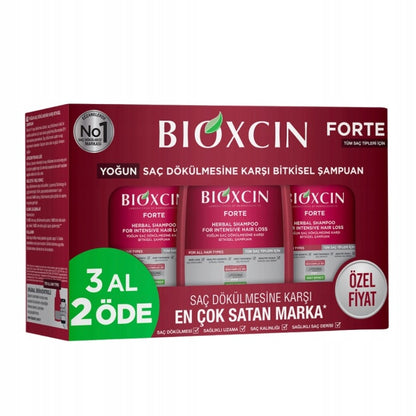 Bioxcin Forte anti-hair loss shampoo 3 x 300 ml