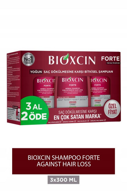Bioxcin Forte 3 x 300 ml original packaging