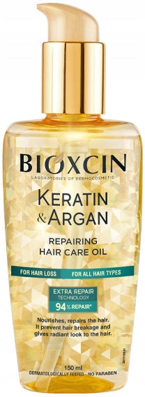 Bioxcin Keratin & Argan repairing hair oil 150 ml