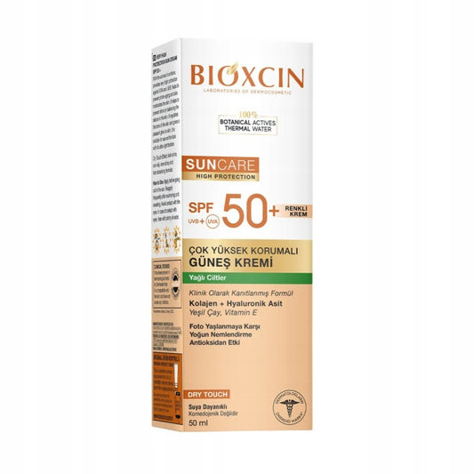 Bioxcin SPF50+ collagen sun cream for oily skin 50 ml