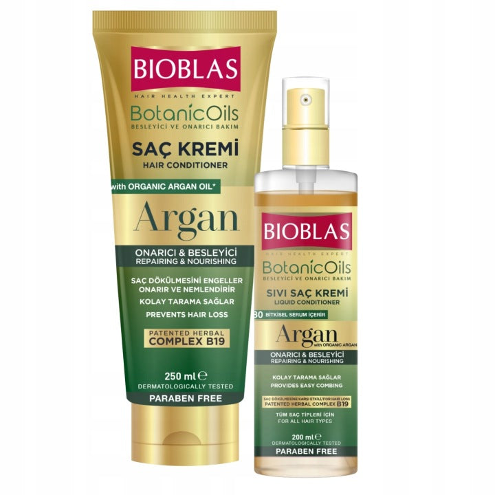 Bioblas Argan conditioner 250 ml + liquid conditioner 200 ml