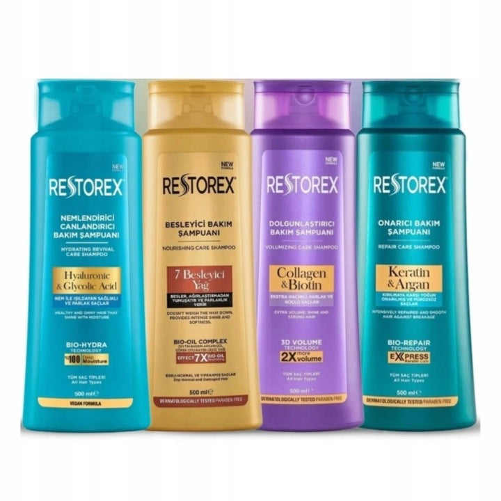 Restorex shampoo set 4x500 ml