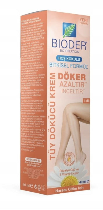 Bioder hair removal cream for sensitive skin 40 ml