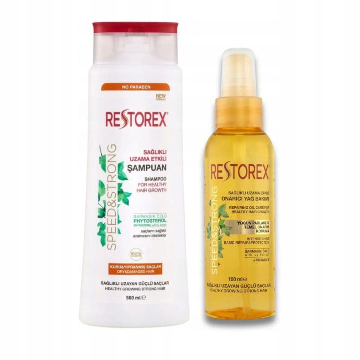 Restorex Healthy Hair Growth Shampoo 500 ml + Hair Oil 100 ml set