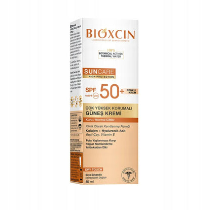 Bioxcin tinted collagen sun cream for dry and normal skin SPF50+ 50 ml